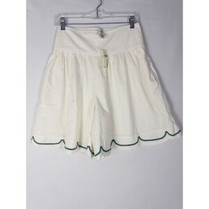 NWT Maeve By Anthropologie Skirt Shorts Womens White Embroidered XS Cotton